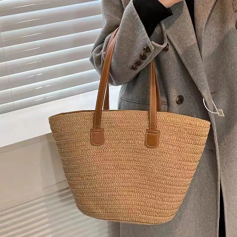 2023 New Hand-Woven Bag Single Shoulder Underarm Bag Fashionable Beach Bag