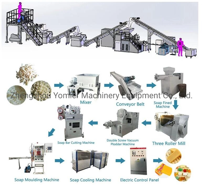 100/300/500/800/1000/2000kg/H Soap Toilet Soap Laundry Soap Making Machine