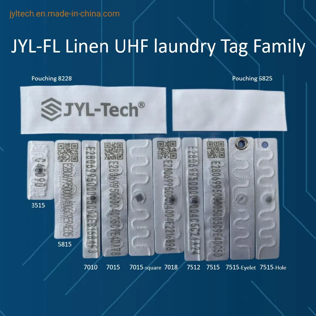 Hospitality and Healthcare Industry Washable and Apparel Management RFID Transponder UHF Laundrychip Textile Fabric RFID Laundry Tags