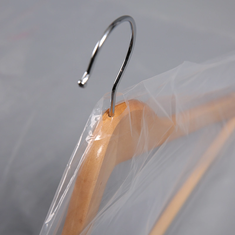 Dust Proof Plastic PE Transparent Hanging Clothes Men′s Suit Bag Cover Luxury Garment Zipper Pack Suit Bag for Closet Storage