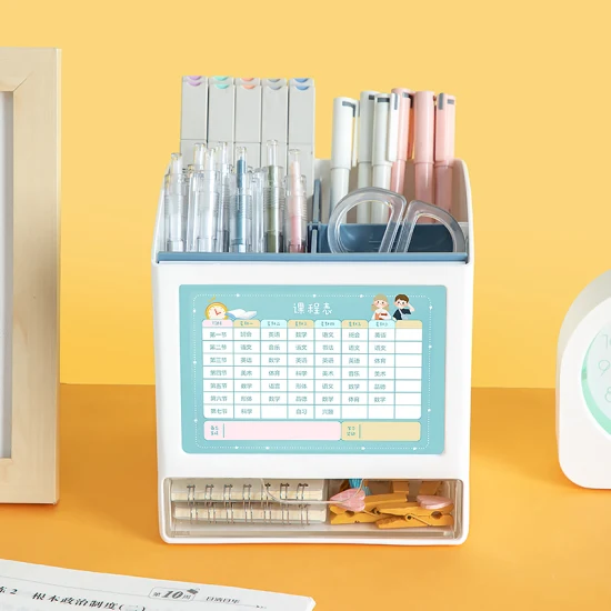 Schubladen-Organizer mit Kalender, Aufbewahrungsbox für Haushaltsartikel, multifunktionaler Aufbewahrungsbehälter