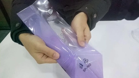 Haushaltstextilknopf-Reißverschluss-transparenter PVC-Beutel, für die Verpackung